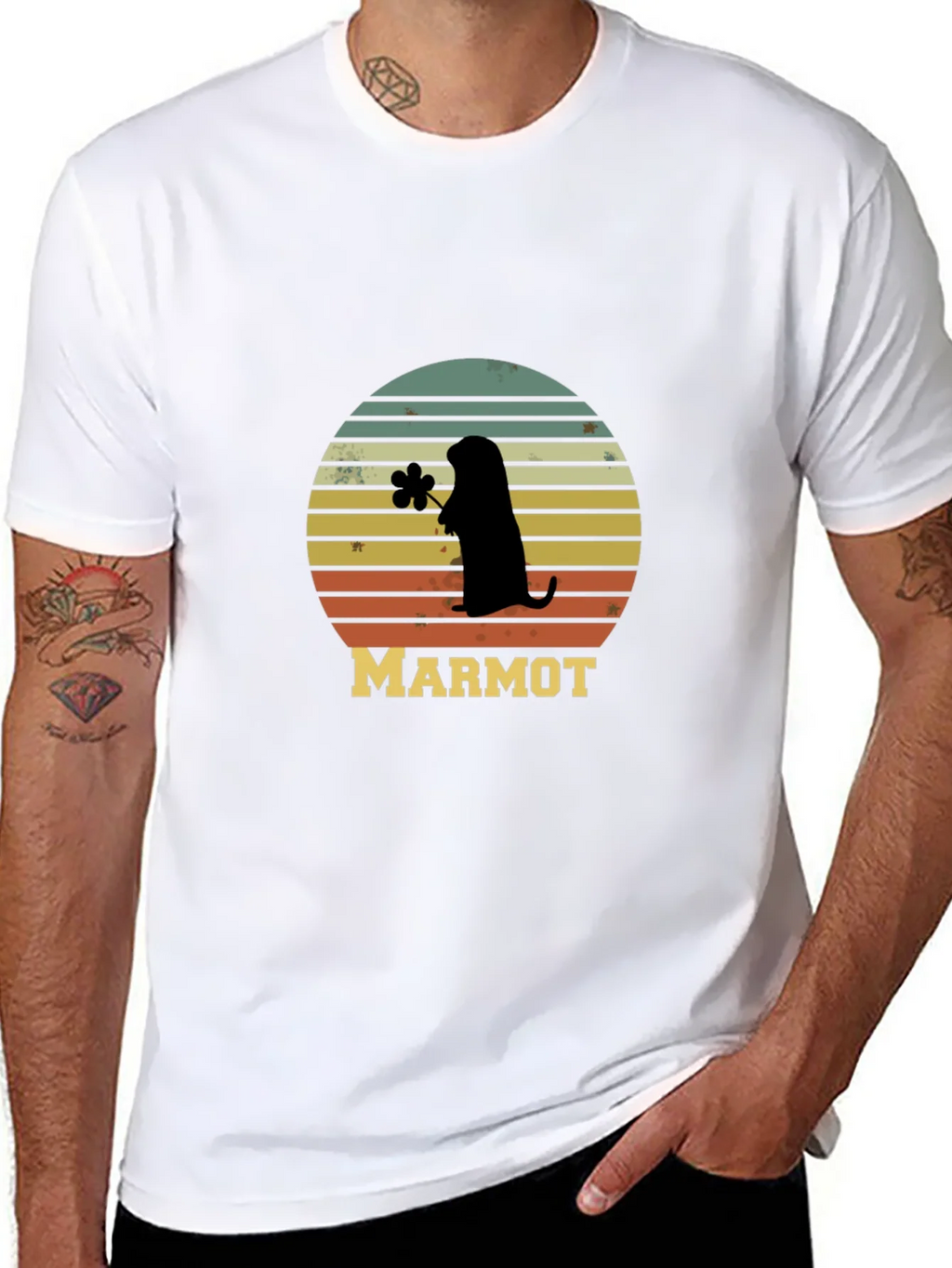 Retro Marmot Silhouette T-Shirt