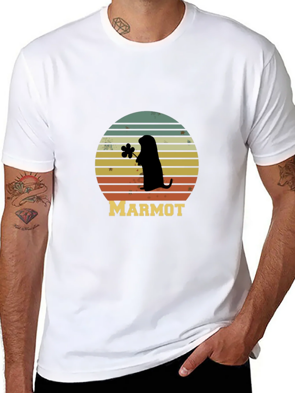 Retro Marmot Silhouette T-Shirt
