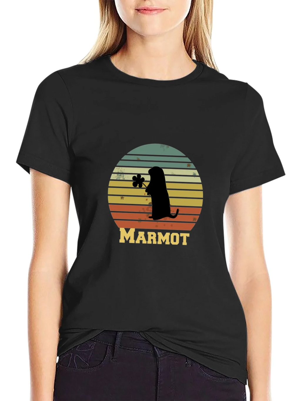 Retro Marmot Silhouette T-Shirt