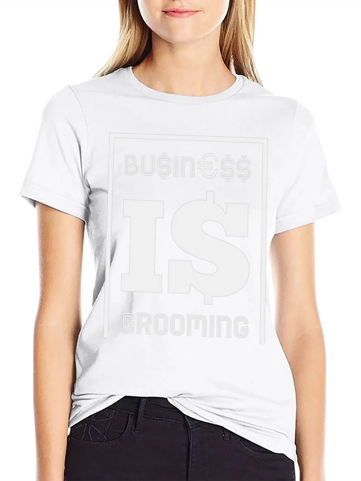 Business Is Grooming Graphic Tee - Stylish Black T-Shirt