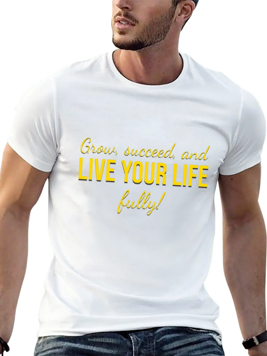 Motivational Live Your Life Graphic Tee