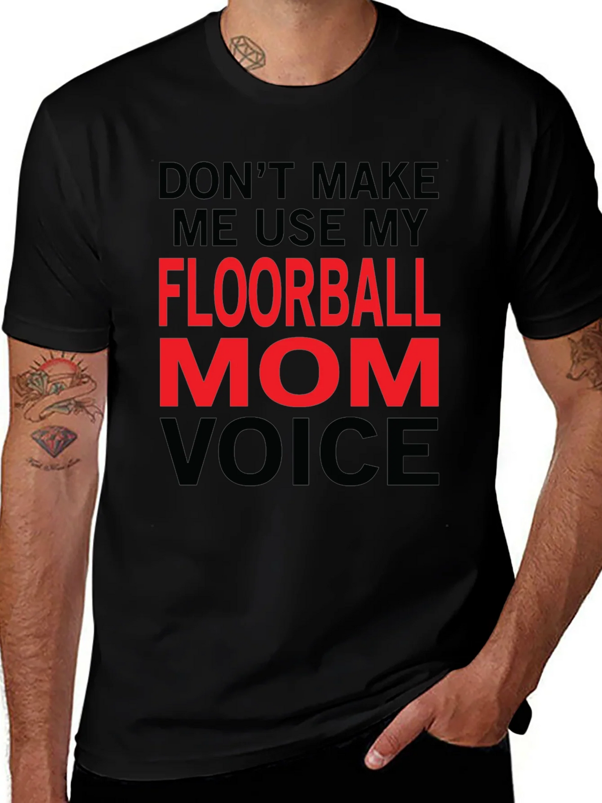 Floorball Mom Voice T-Shirt