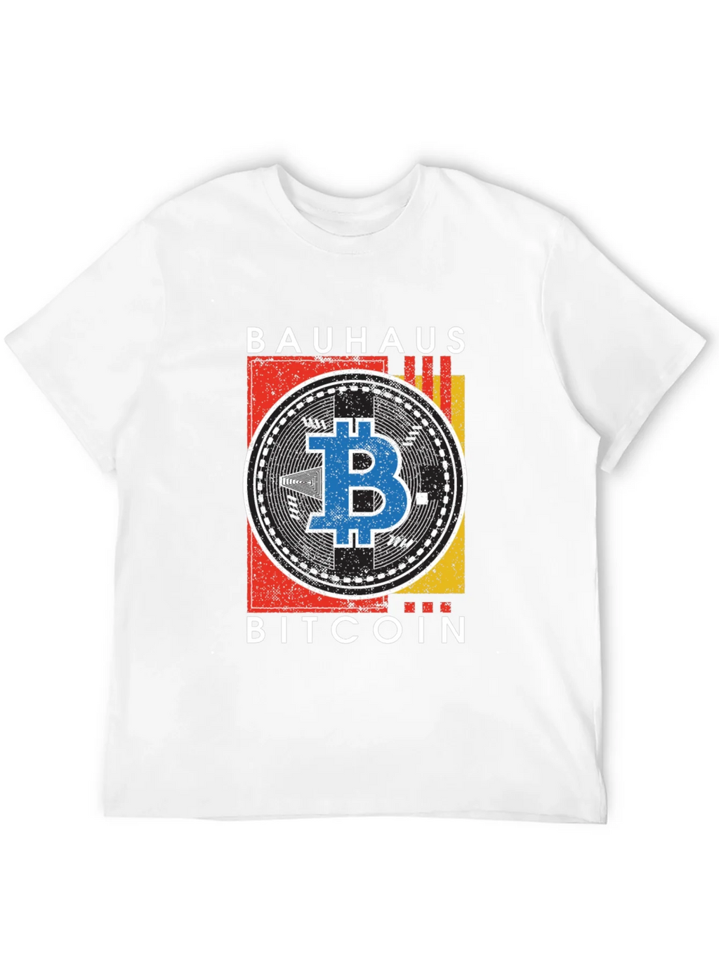 Bauhaus Bitcoin Graphic T-Shirt - Modern Crypto Tee