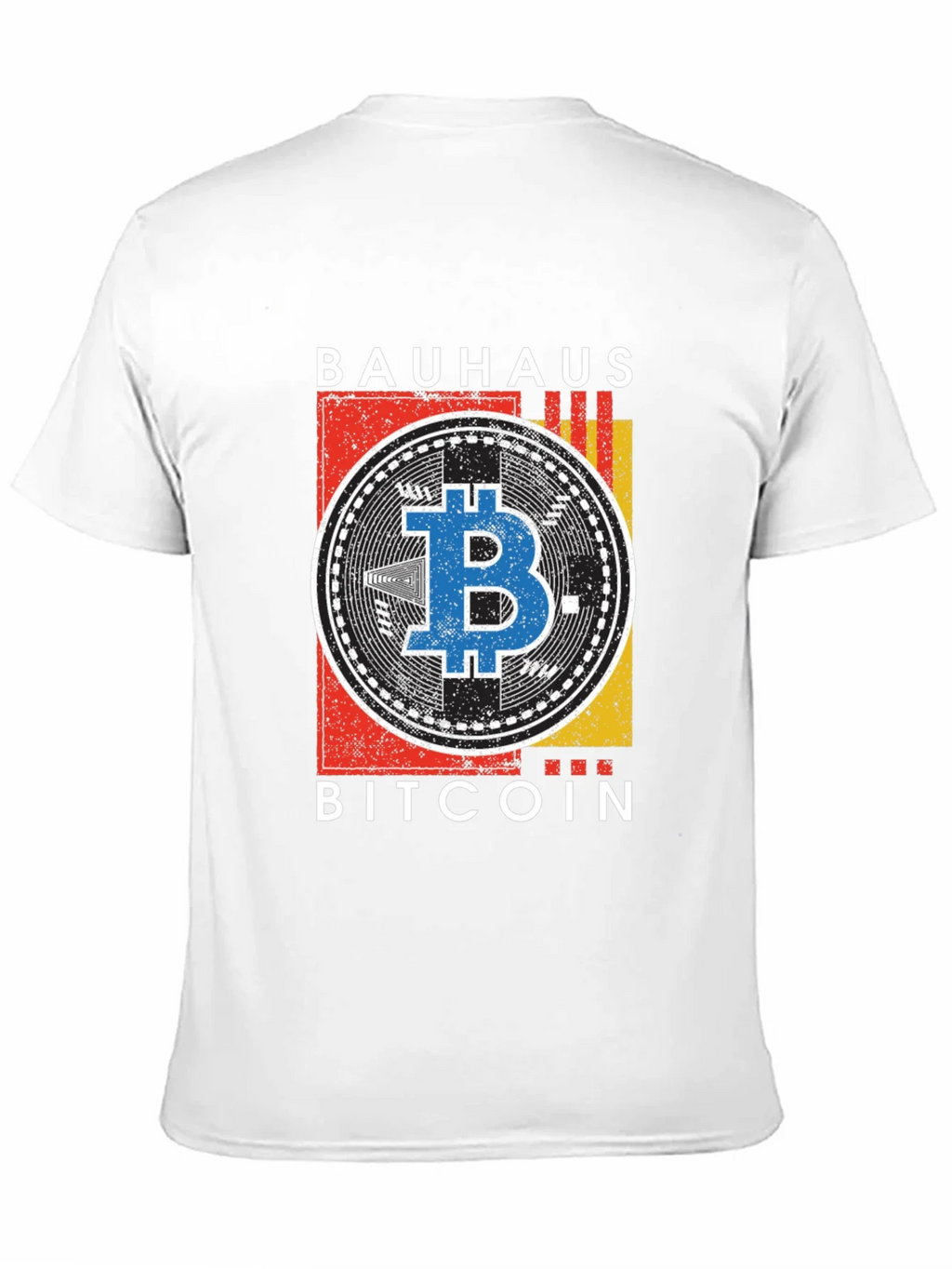 Bauhaus Bitcoin Graphic T-Shirt - Modern Crypto Tee