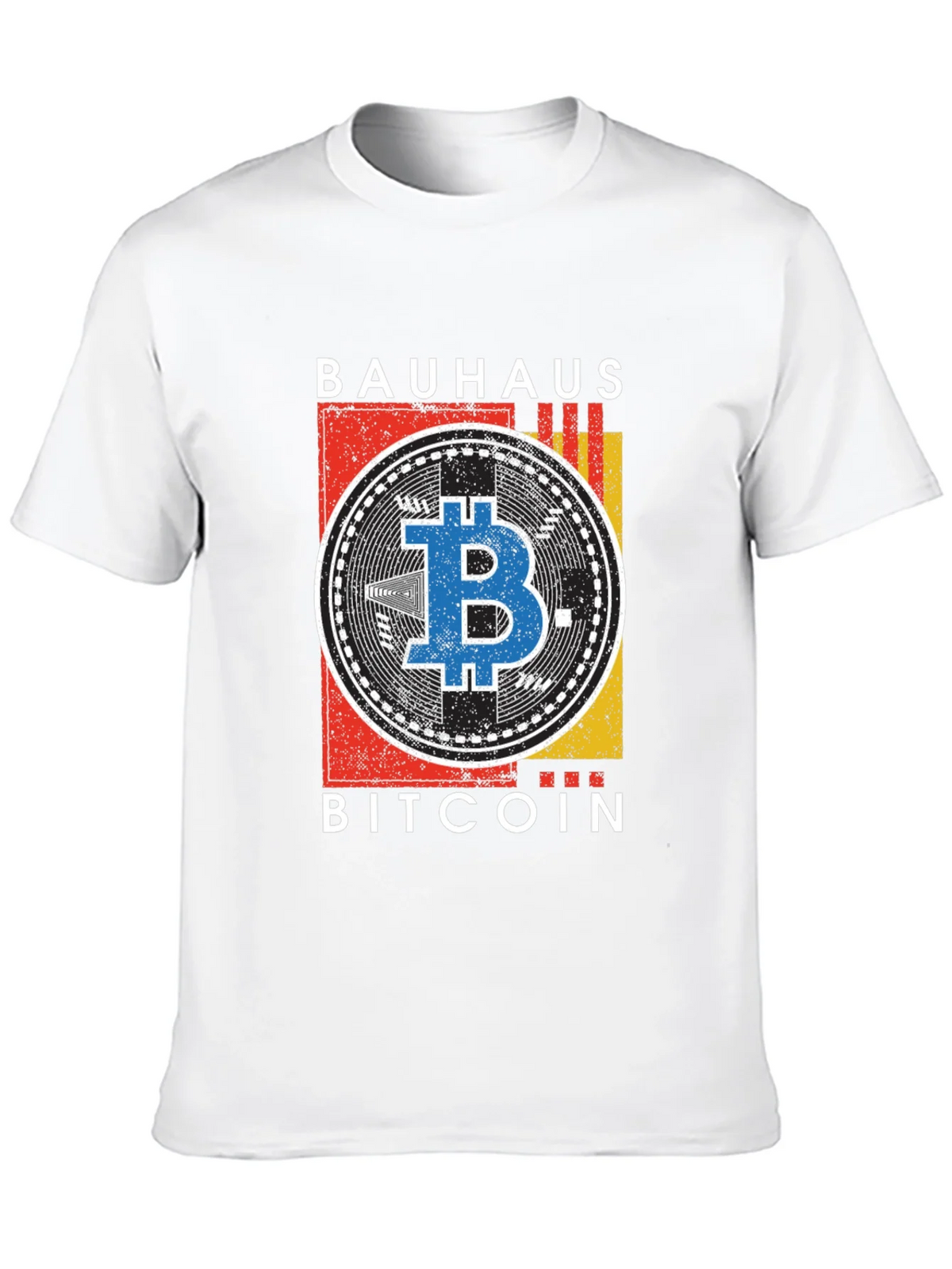 Bauhaus Bitcoin Graphic T-Shirt - Modern Crypto Tee