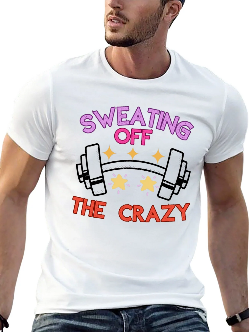 Sweating Off the Crazy Graphic T-Shirt