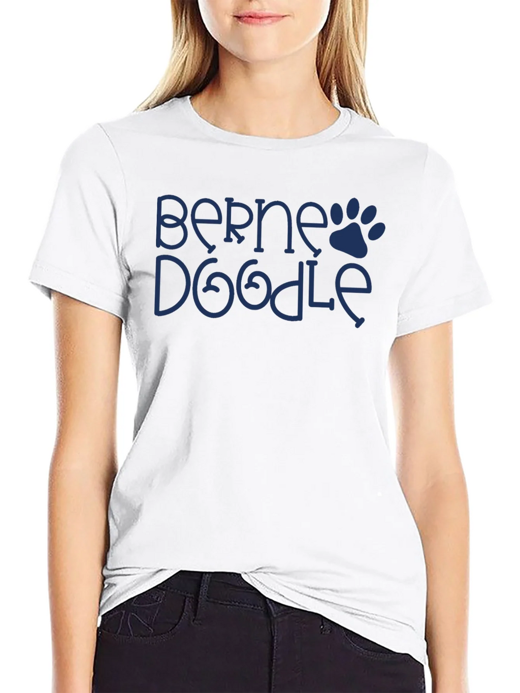 Berne Doodle Dog Paw T-Shirt
