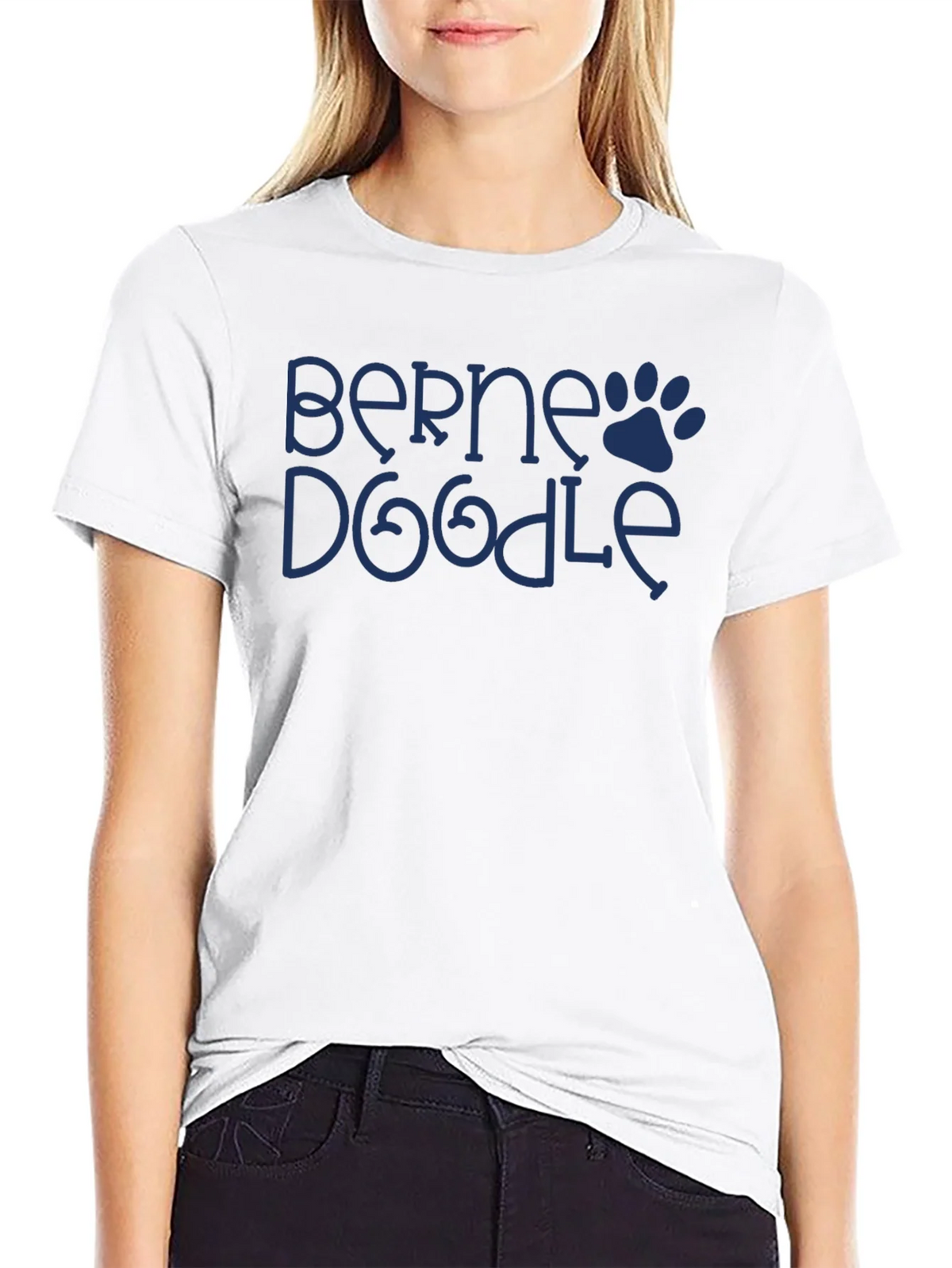 Berne Doodle Dog Paw T-Shirt