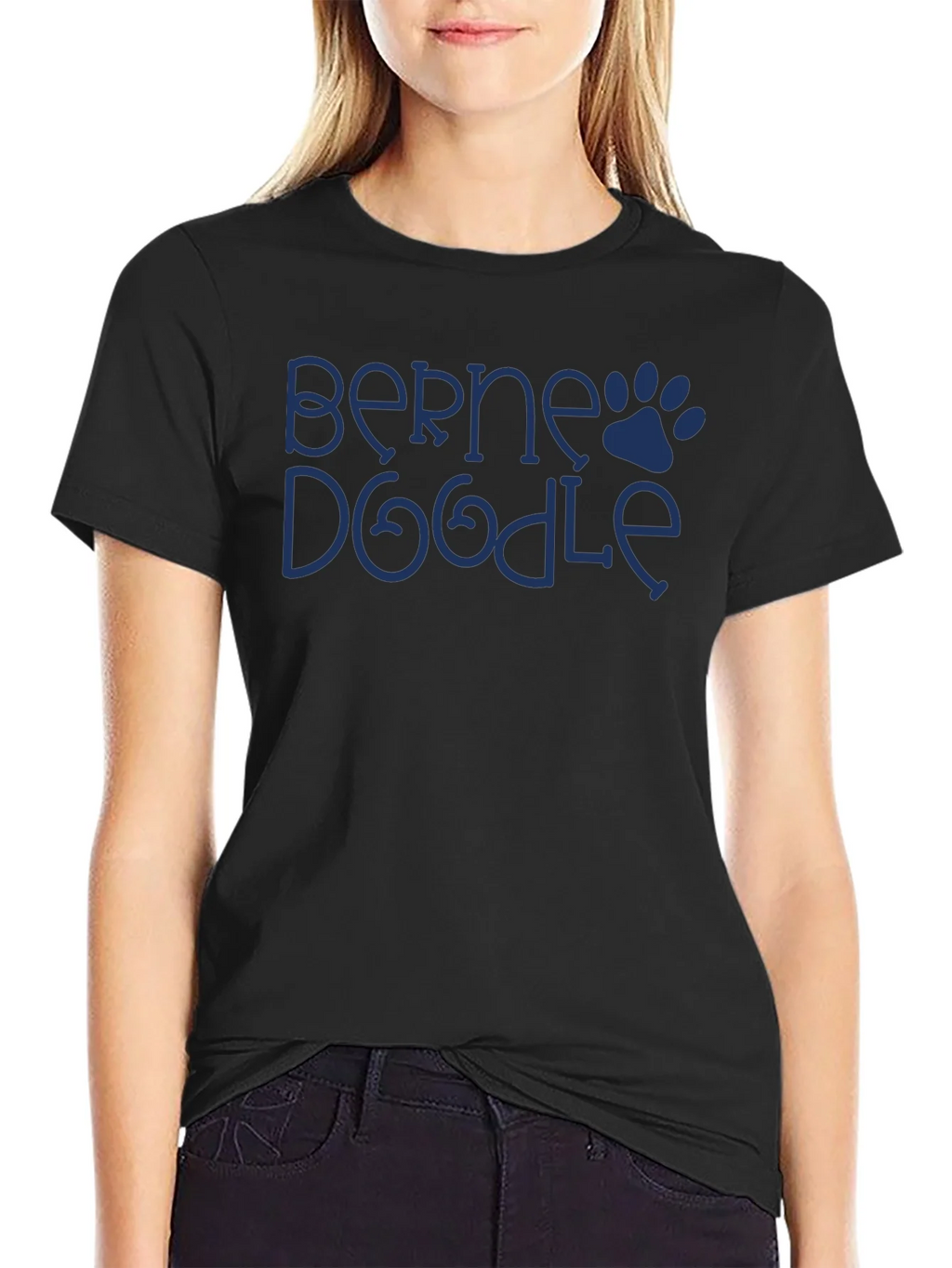 Berne Doodle Dog Paw T-Shirt
