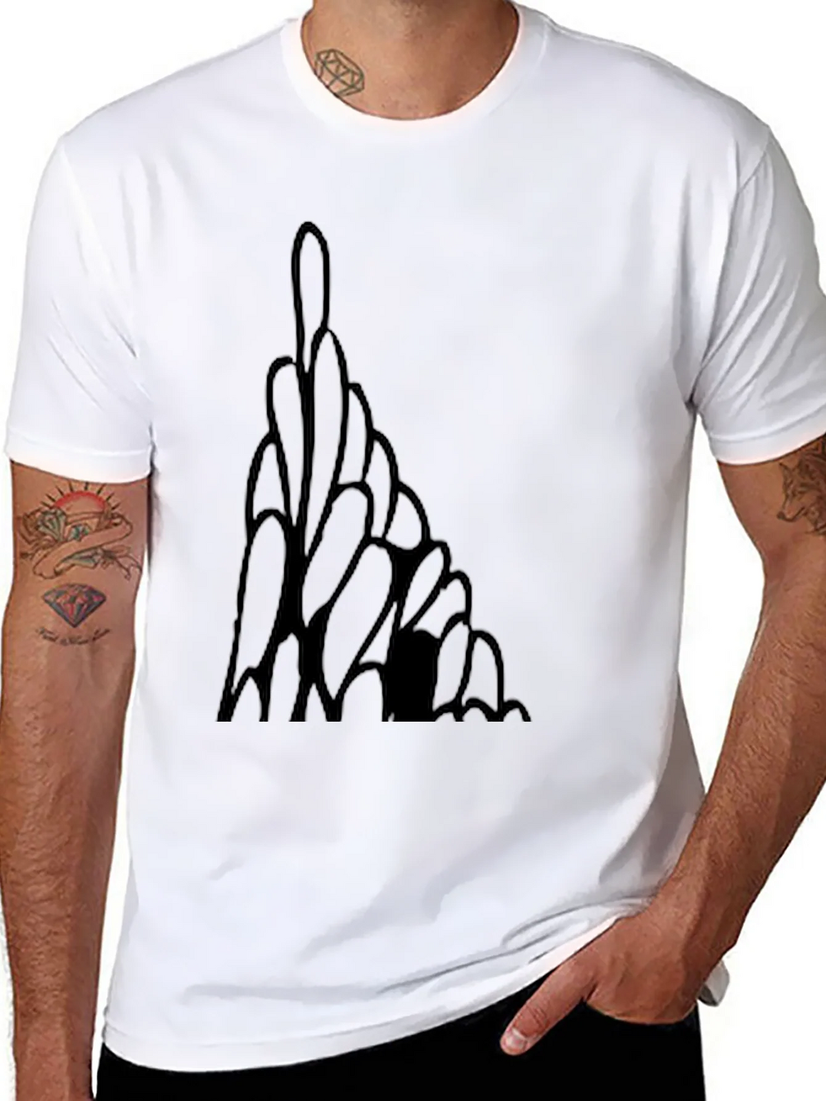 Modern Art Black Tee
