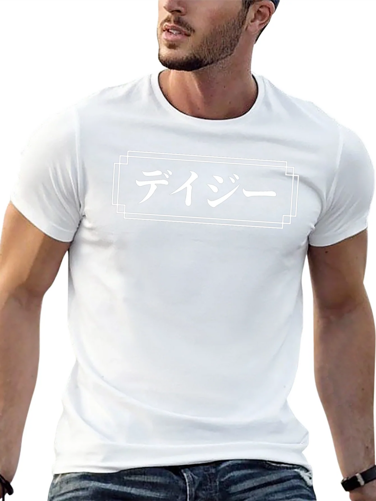 Japanese Daisy T-Shirt - Black Graphic Tee