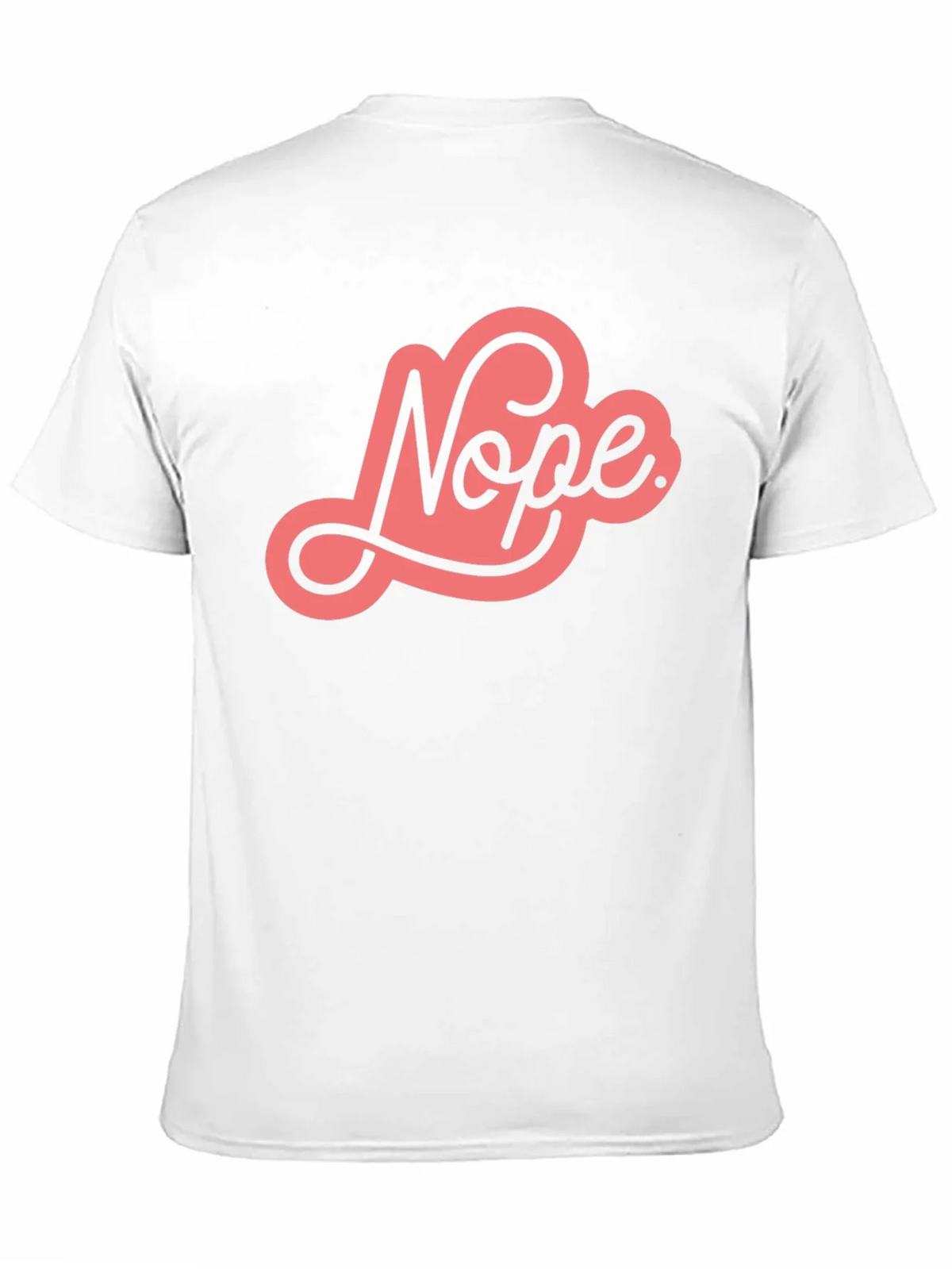 Nope Graphic Tee - Unisex Black Cotton T-Shirt