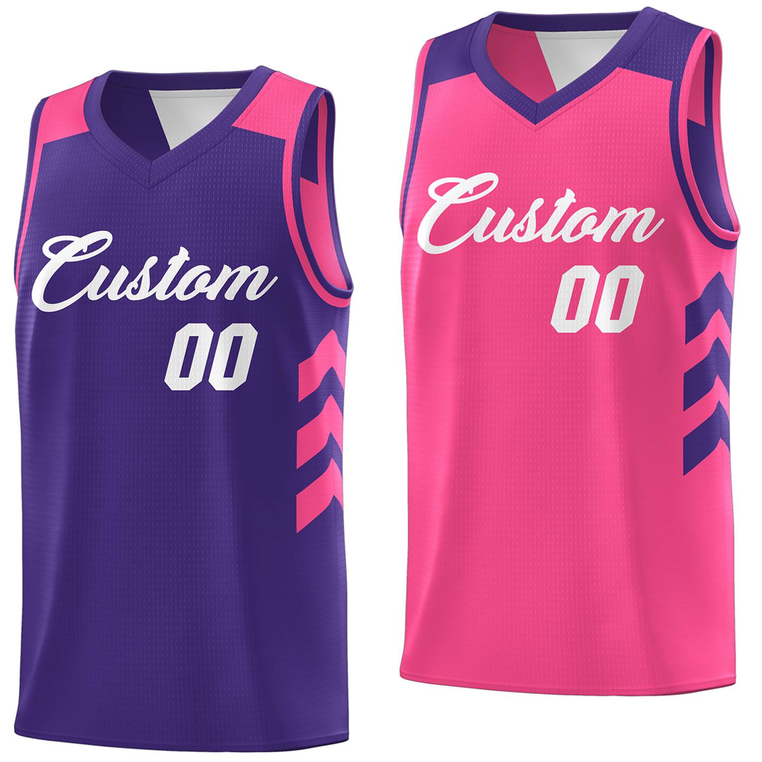 Custom Reversible Basketball Jerseys with Numbers |  Personalized Double Side Tops