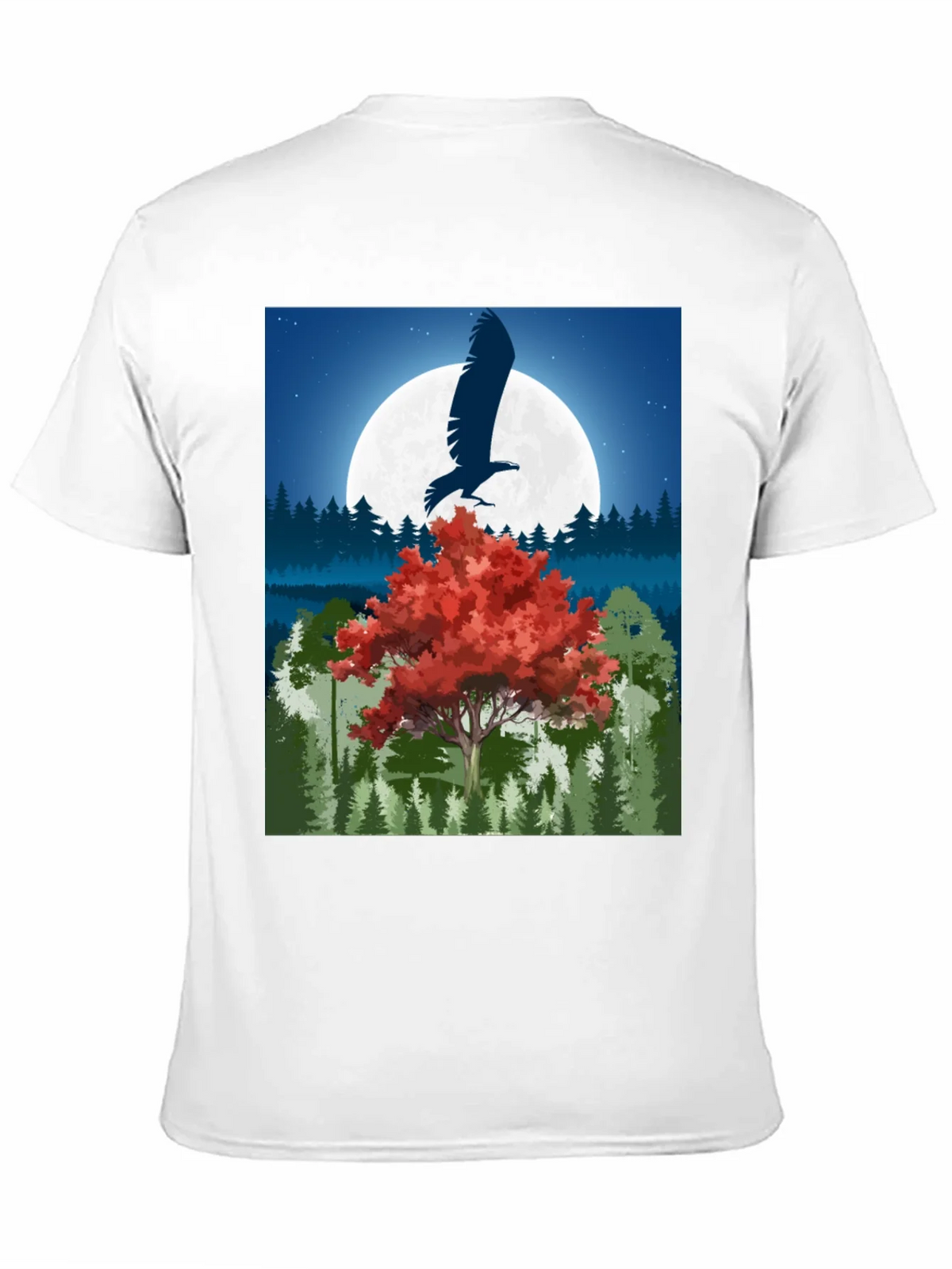 Eagle Moon Graphic Tee - Nature Inspired Design
