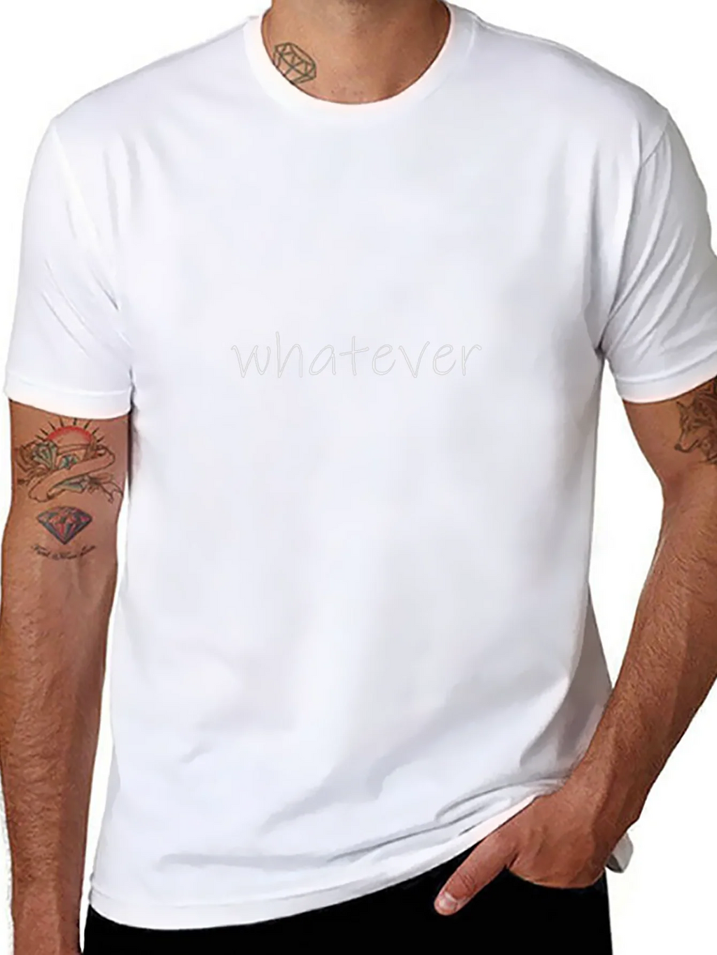 Whatever Graphic Black T-Shirt