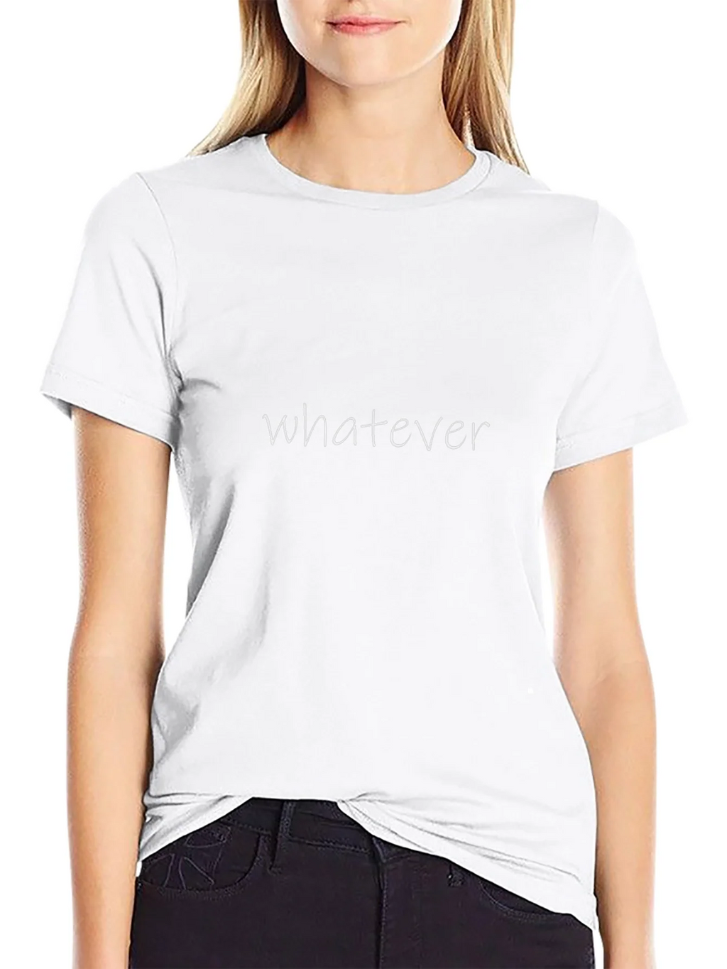 Whatever Graphic Black T-Shirt