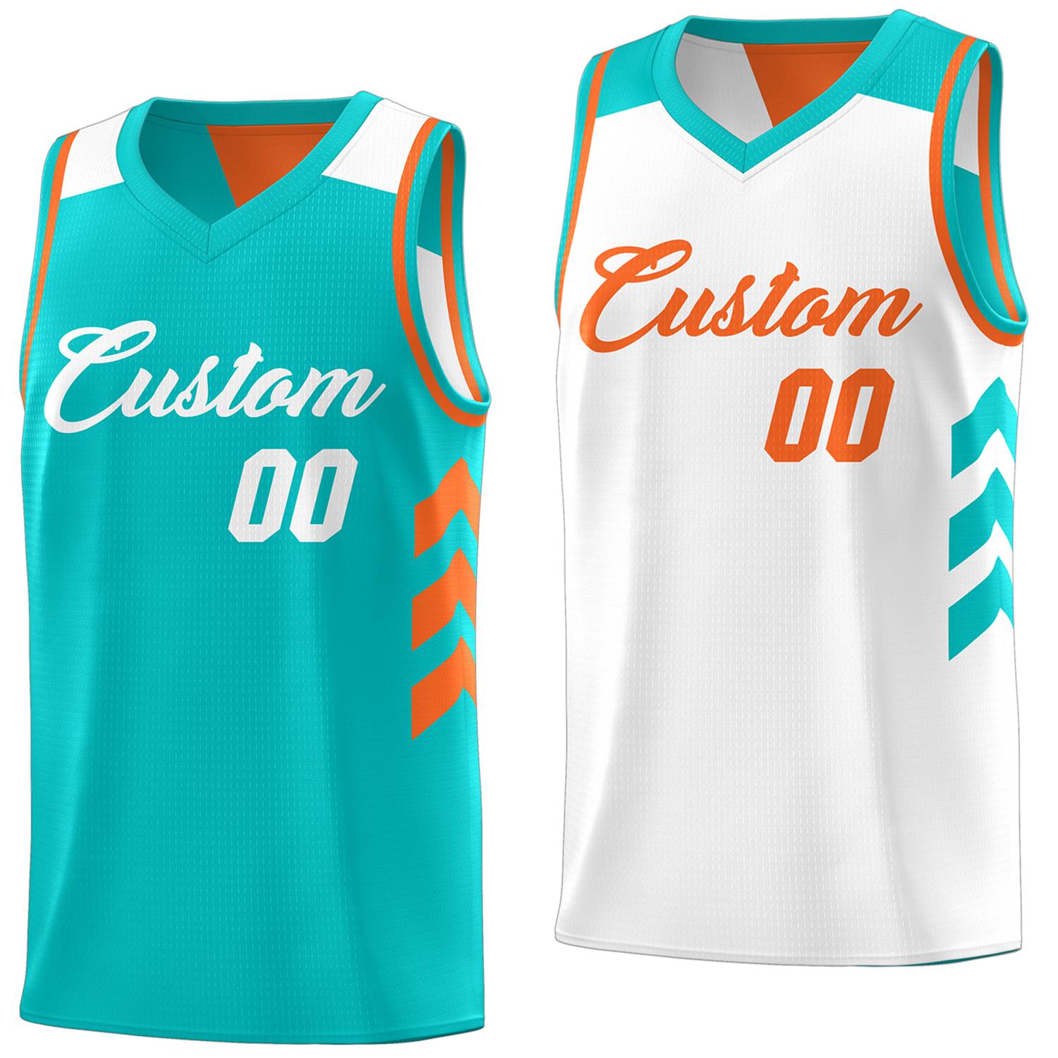 Custom Reversible Basketball Jerseys with Numbers |  Personalized Double Side Tops
