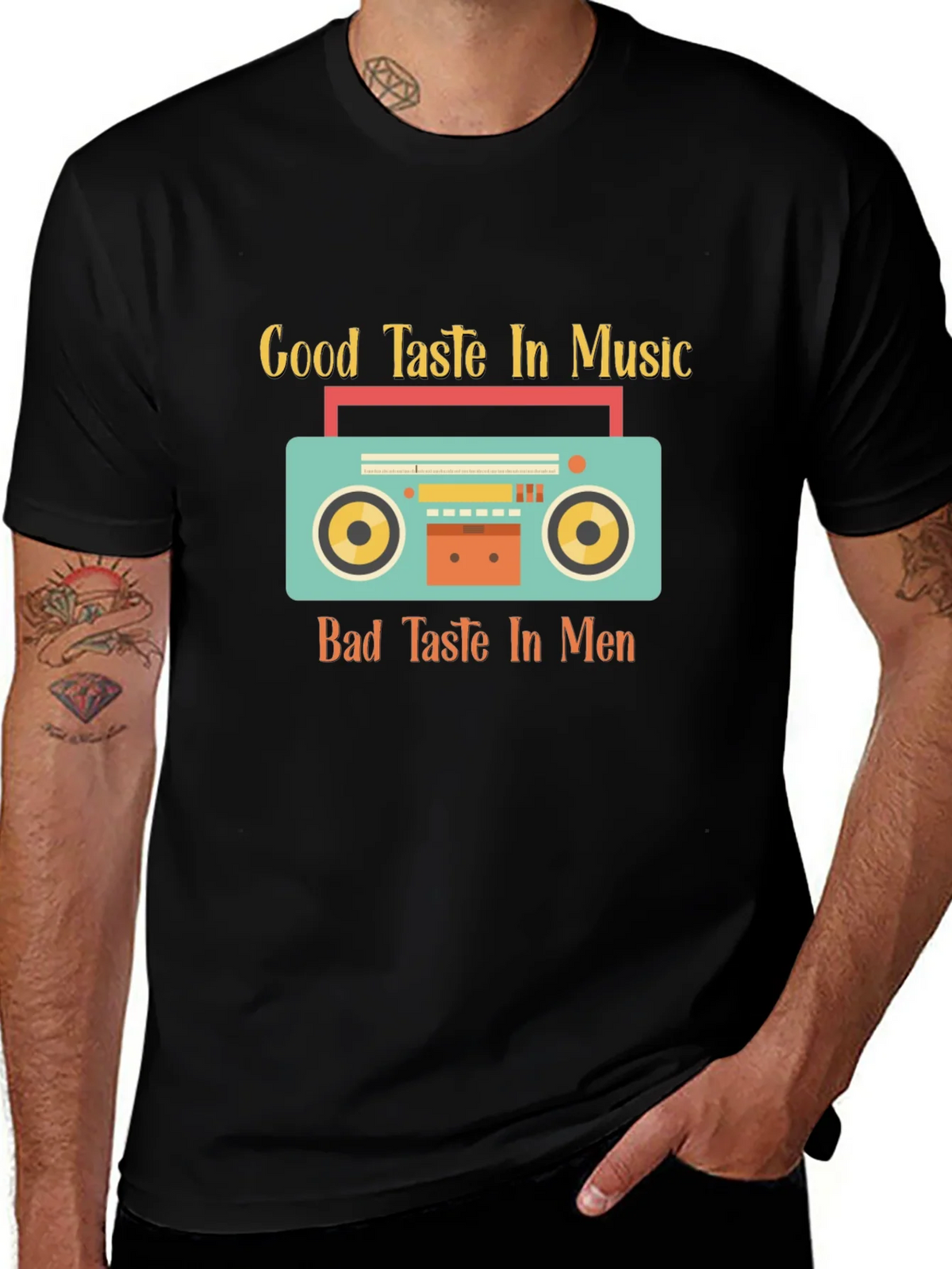 Good Taste Music Bad Taste Men Graphic Tee