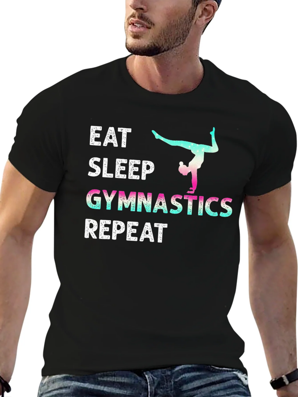 Eat Sleep Gymnastics Repeat T-Shirt