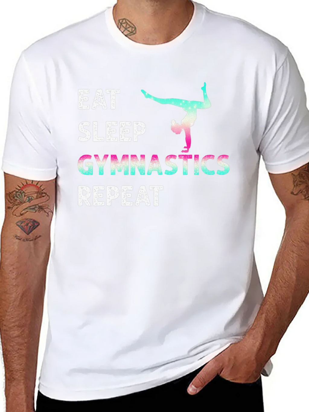 Eat Sleep Gymnastics Repeat T-Shirt