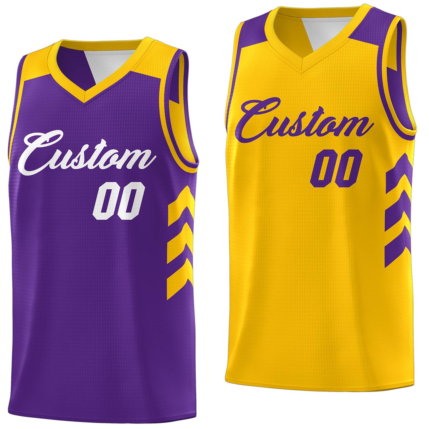 Custom Reversible Basketball Jerseys with Numbers |  Personalized Double Side Tops